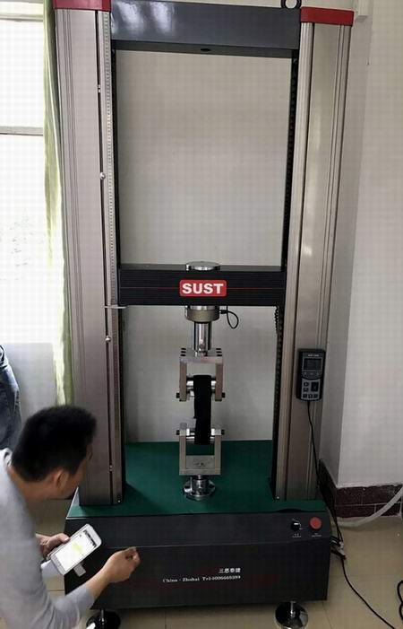 军警织带用三思拉力试验机测试