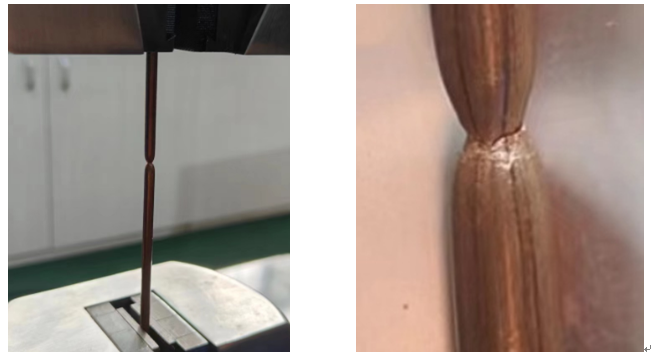 ​铜线1.0mm-3.5mm材料延伸率和抗拉强度试验机测试